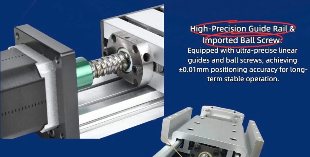 High-Precision Guide Rails and Ball Screw